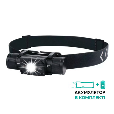 Ліхтар налобний Wurkkos HP300 USB-C Rechargeable 18650, чорний