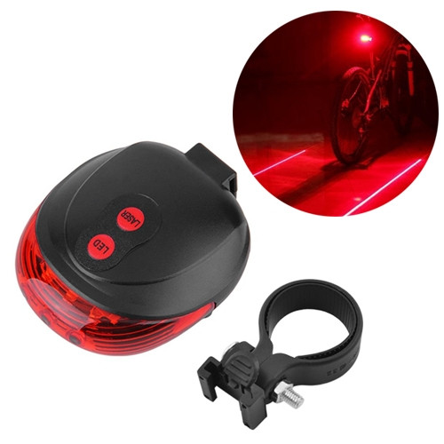 Задня велофара з лазерними габаритами Police DW-681/9301 Waterproof 
