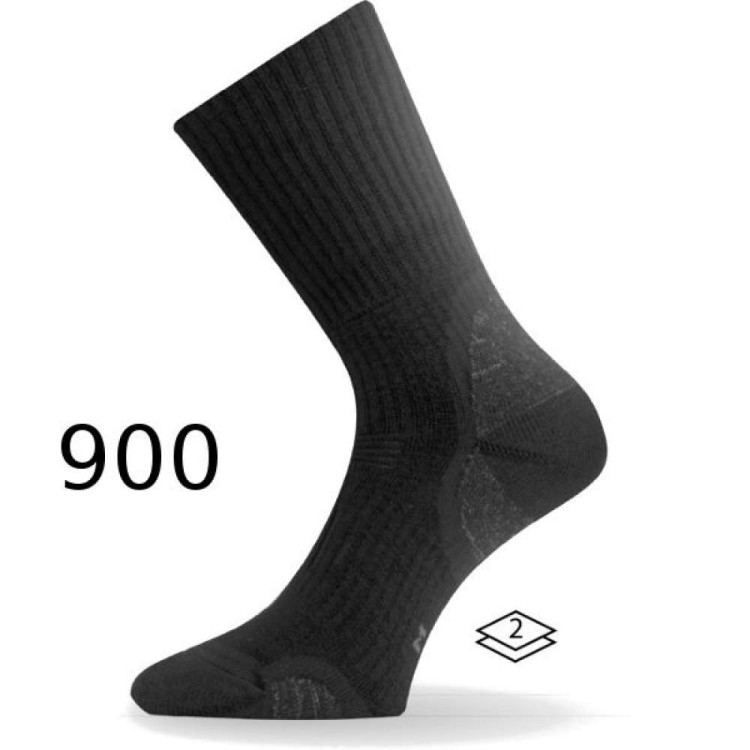 Термошкарпетки для трекінгу Lasting TKA 900 чорні, XL 