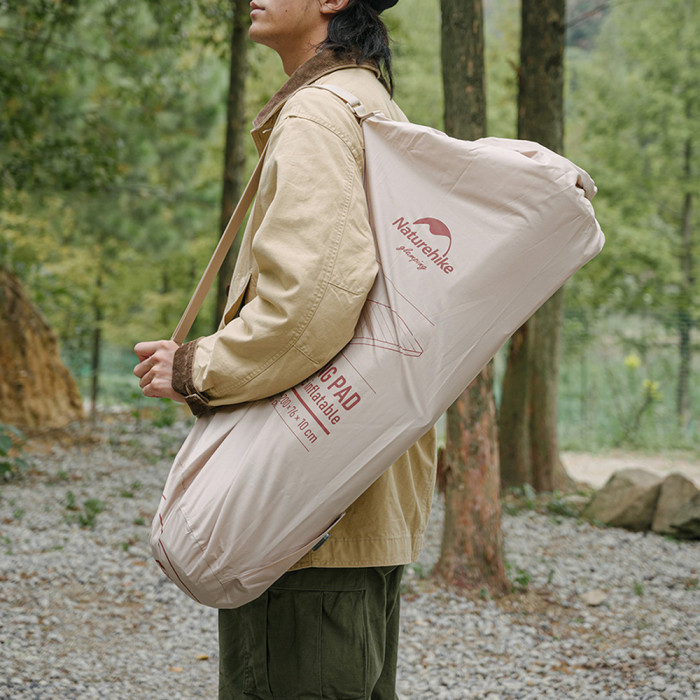 Матрац самонадувний подвійний Naturehike NH20FCD08, бежевий 