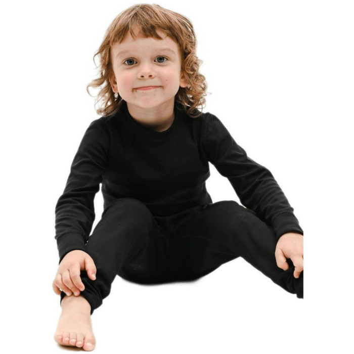 Термофутболка дитяча Turbat Yeti Top Kids anthracite black - 128 - чорний 
