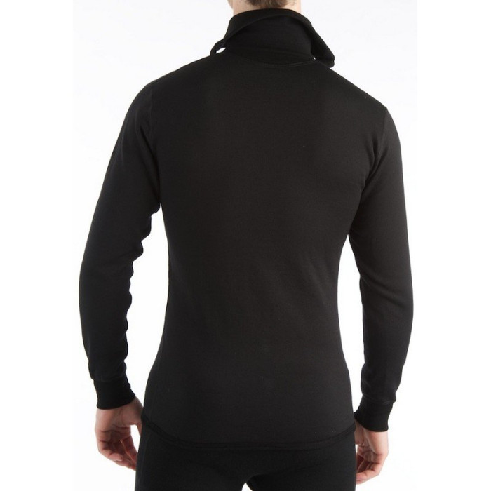 Термофутболка Aclima HotWool 230 GR Polo W /Zip Unisex Black, L 