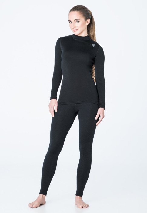 Термокофта жіноча Aclima WarmWool 200 Crew Neck Women Jet Black XXL 