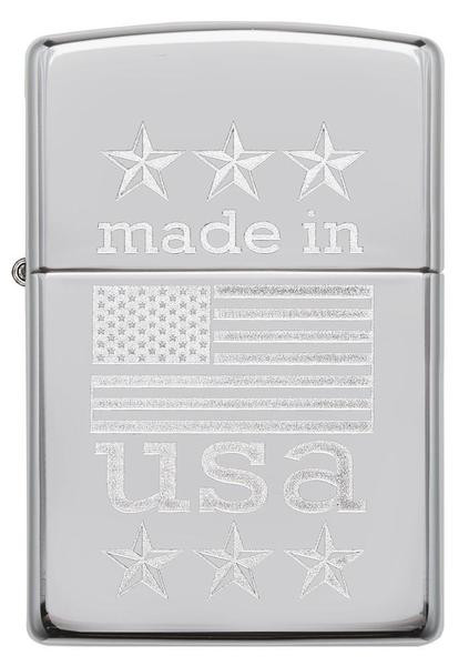 Запальничка Zippo 250 Made In Usa With Flag 29430 
