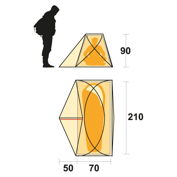 Намет Ferrino Solo 1 (8000) Orange 