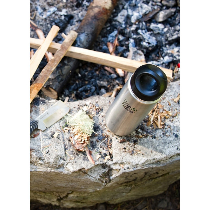 Пляшка для води Klean Kanteen Wide 800 мл-срібляста 