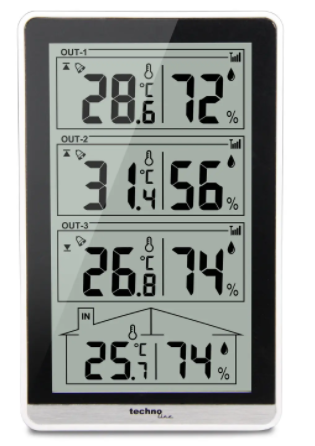 Термогігрометр Technoline WS7060 - чорний 