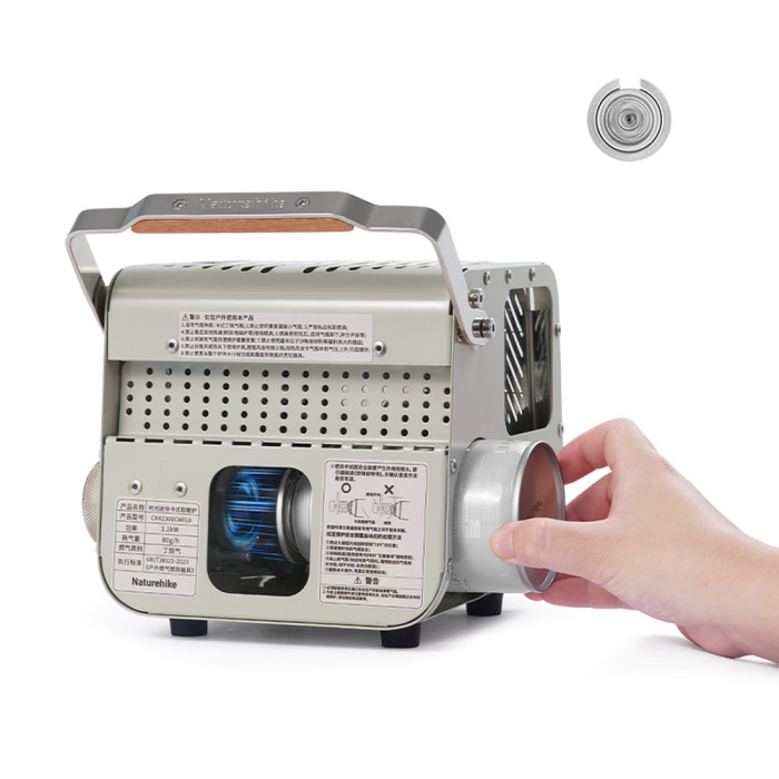 Міні обігрівач касетний Naturehike CNK2300CW018, зелений 