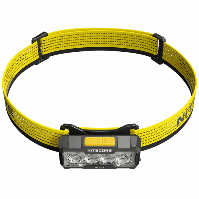 Ліхтар налобний Nitecore NU27 (2xNitelab UHE led, 600 люмен), чорний 