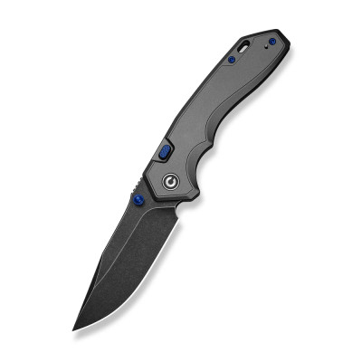 Ніж складаний туристичний Civivi Elite Brova, (8.7 см) CPM S35VN / Aluminum сірий