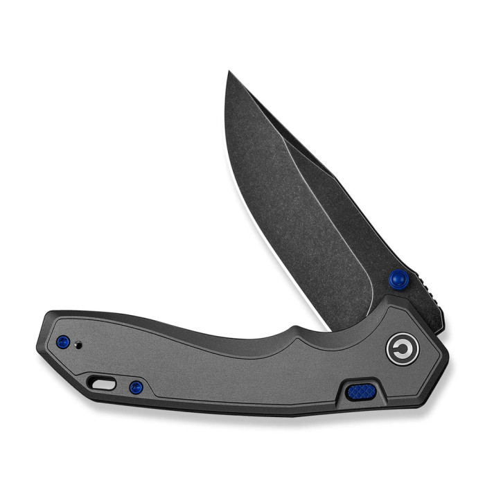 Ніж складаний туристичний Civivi Elite Brova, (8.7 см) CPM S35VN / Aluminum сірий