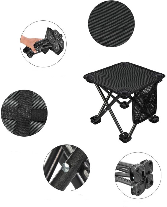 Складаний стілець KingCamp MINI FOLDING STOOL (KC1903) CAMOUFLAGEGREEN 