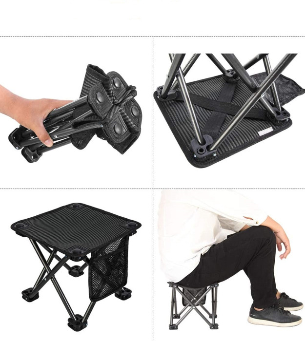 Складаний стілець KingCamp MINI FOLDING STOOL (KC1903) CAMOUFLAGEGREEN 