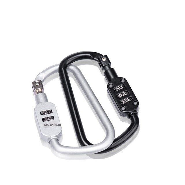 Карабін-замок з кодом Naturehike Travel D-type lock S-9D 