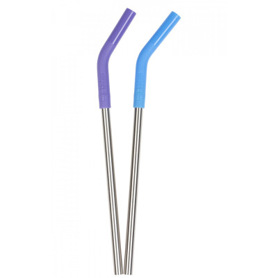 Набір сталевих трубочок Klean Kanteen Straw 8 mm 2-Pack Multi Colored