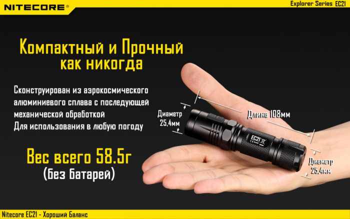 Ліхтар Nitecore EC21 