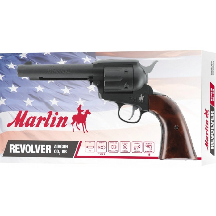 Пневматичний  револьвер Umarex Marlin Revolver  кал.4,5мм 