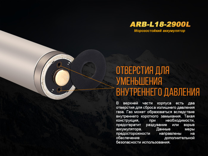 Акумулятор Fenix ARB-L18-2900l (2900mAh) 