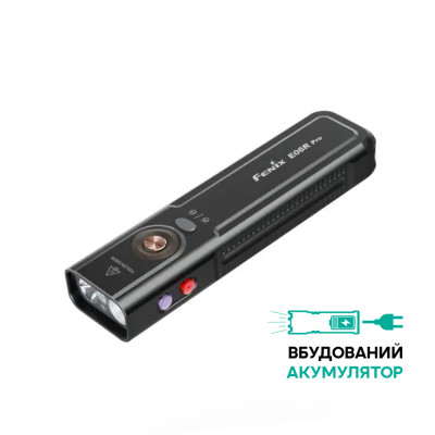 Ліхтар наключний Fenix E06R PRO, чорний