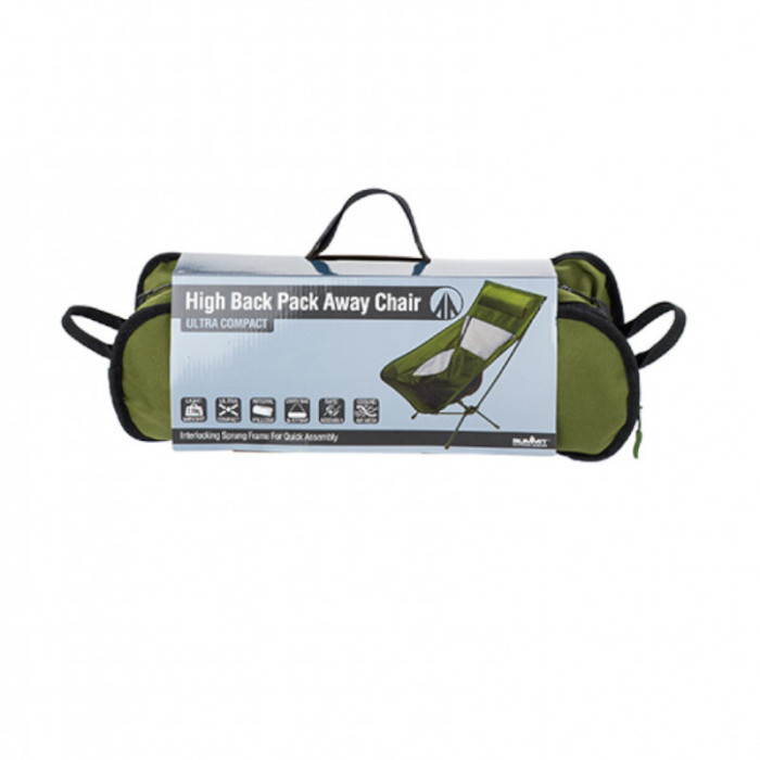 Стілець складаний Summit High Back Pack Away Chair Forest Green 