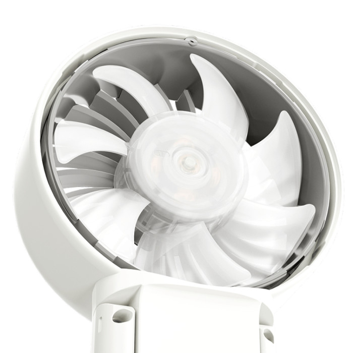 Портативний вентилятор Nitecore NEF03 Pro (LED-дисплей, 5 швидкостей, до 5.8 м/с), білий 