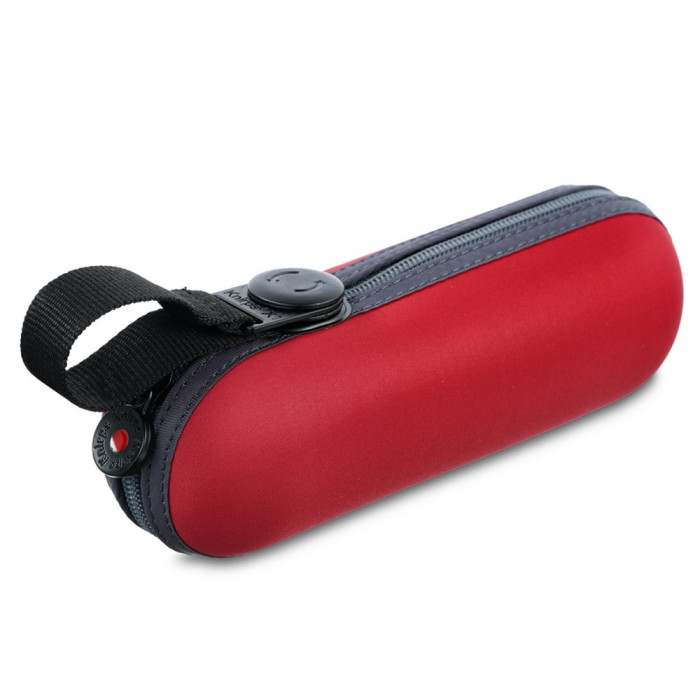 Парасолька Knirps X1 Dark Red хутро /складаний /7спіц /D90x18см 