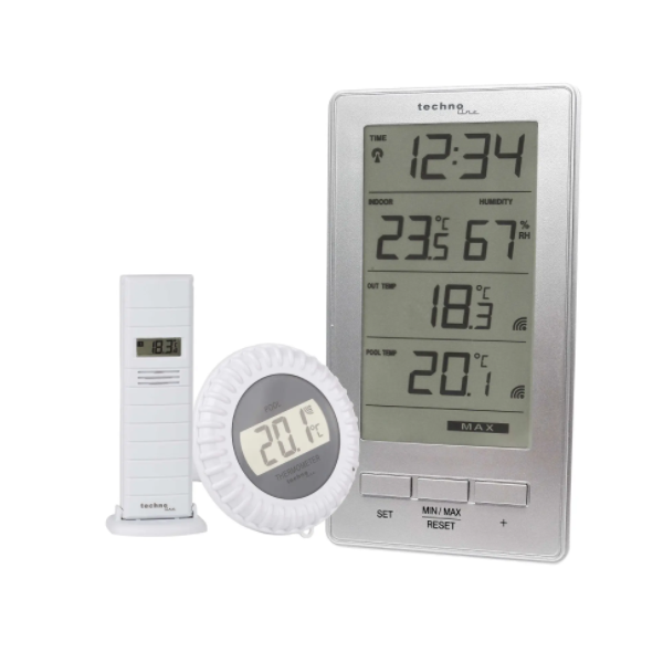 Термогігрометр Technoline WS9069 IT - сріблястий 