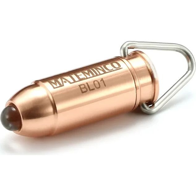 Лiхтар Mateminсo BL01 Bullet 45LM LED Keychain, мідний 