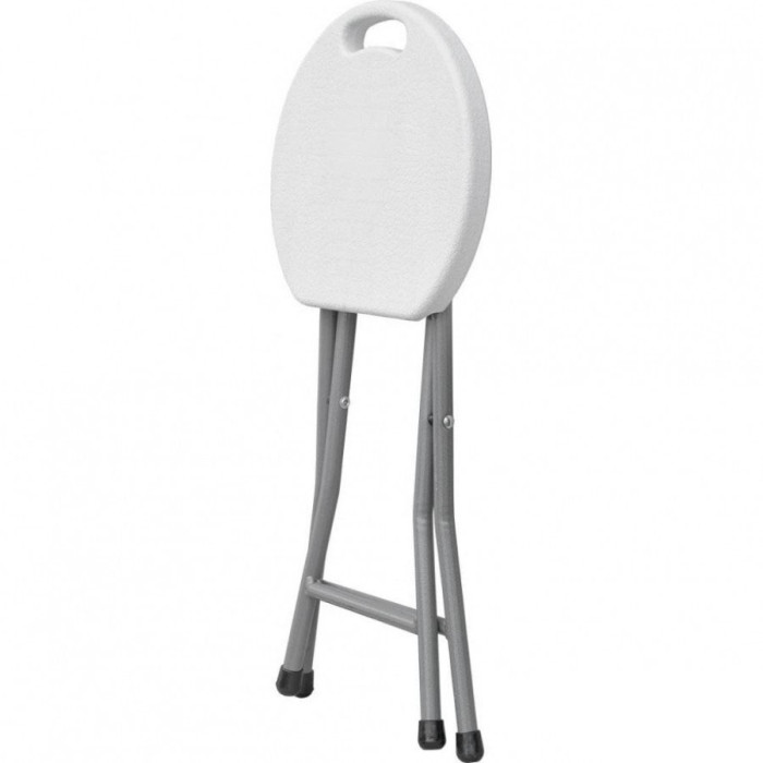 Стілець складаний круглий Time Eco ТЕ-1831, білий 