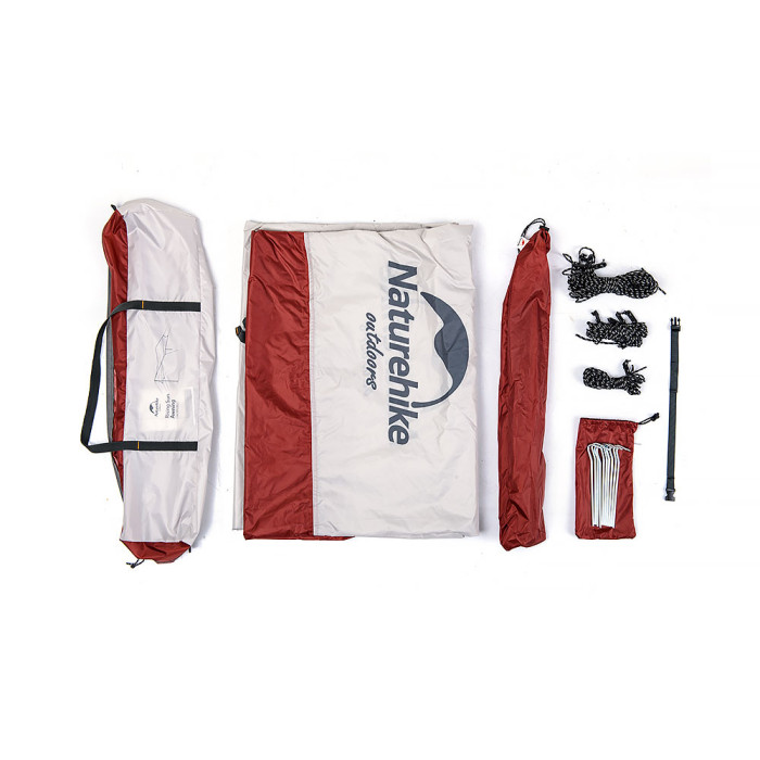 Тент кемпінговий Naturehike 210T polyester 4.0х3.5 м, 1,7 кг (NH16T012-S) 