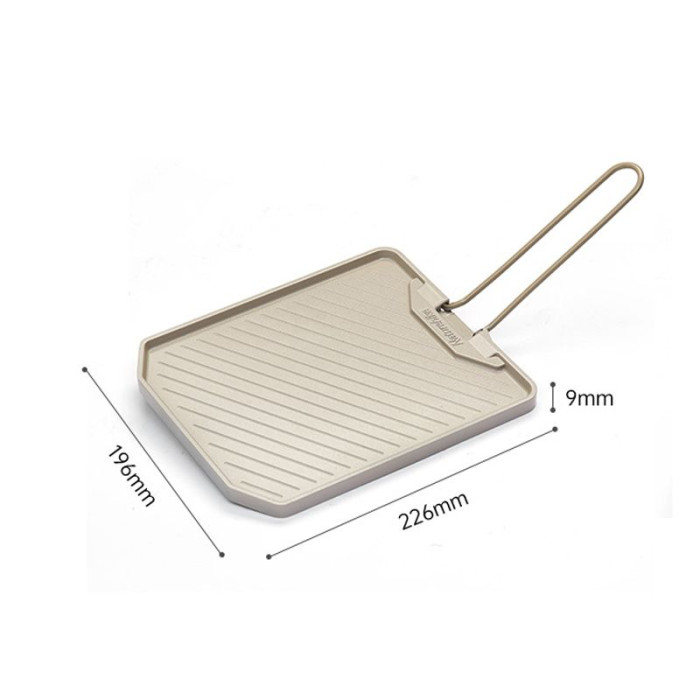 Сковорода-гриль зі складаною ручкою Naturehike CNK2300CJ016, алюміній 