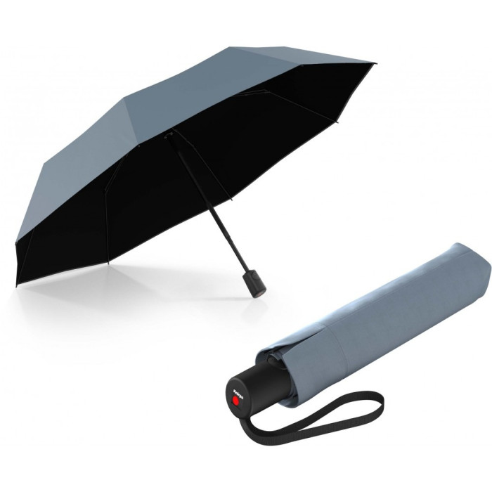 Парасоля Knirps A.200 Fog Black HeatShield Авто / Складана / 8 спиць / D97x28см
