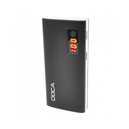Power Bank DOCA D566II з LED дисплеєм, 13000 mAh (чорний) 