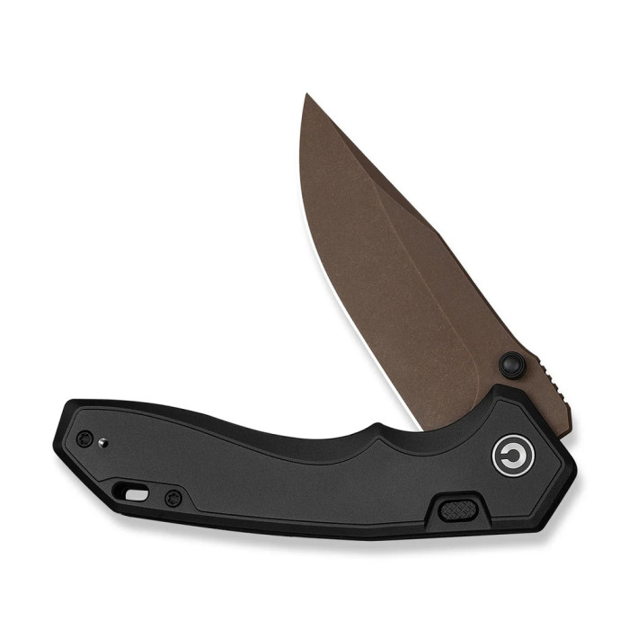 Ніж складаний туристичний Civivi Elite Brova, (8.7 см) CPM S35VN / Aluminum чорний