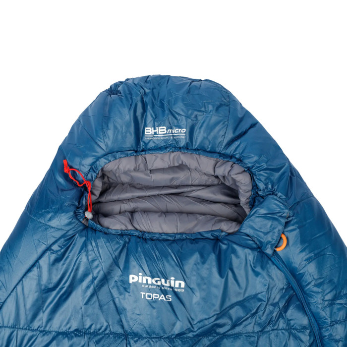 Спальний мішок Pinguin Topas (-1/-7°C), 185 см - Right Zip, Blue (PNG 231250) 2020 