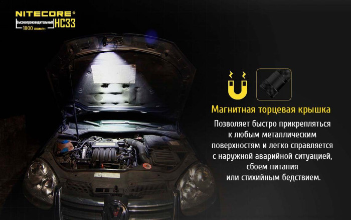 Ліхтар налобний Nitecore HC33 