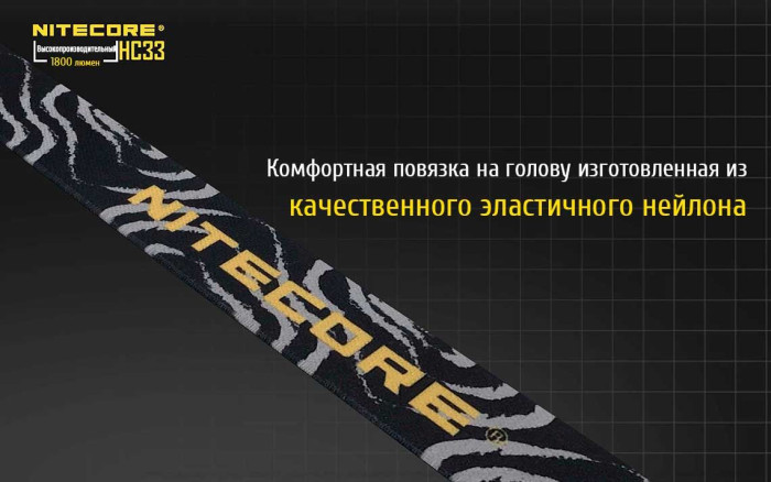 Ліхтар налобний Nitecore HC33 