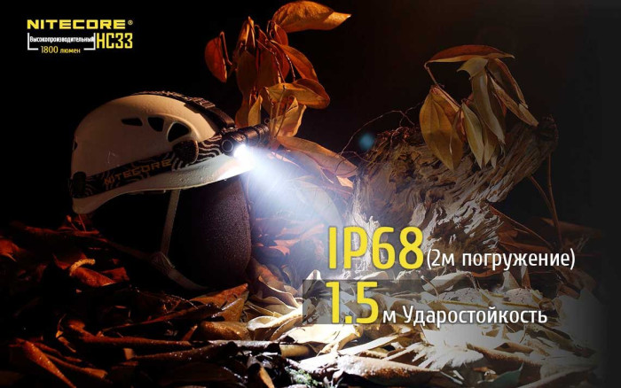 Ліхтар налобний Nitecore HC33 