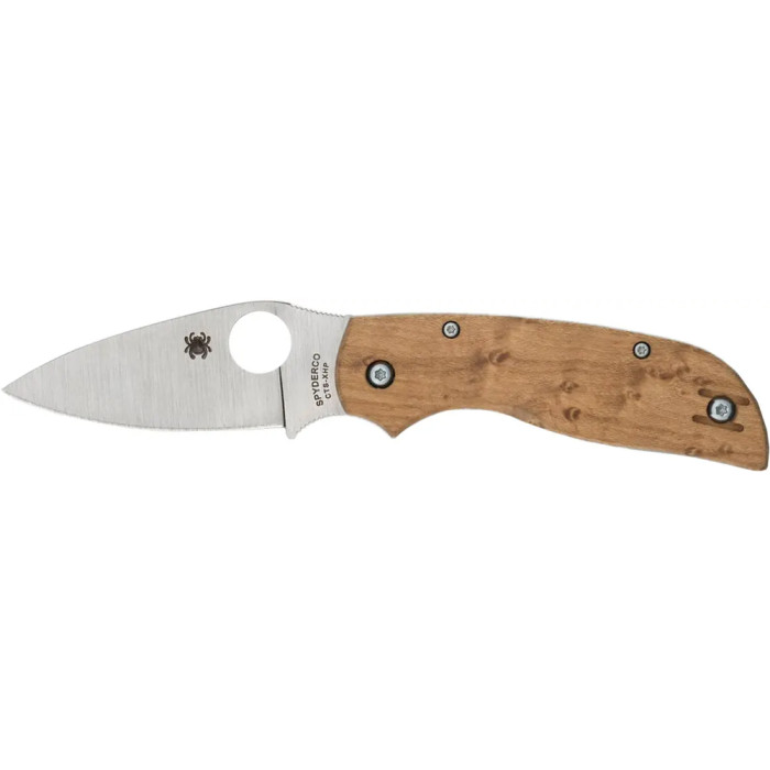 Ніж Spyderco Chaparral Slipit Birdseye Maple, CTS XHP, Wood brown 