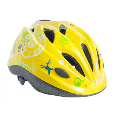Шолом Lynx Kids Matt Yellow, M (52-56) см