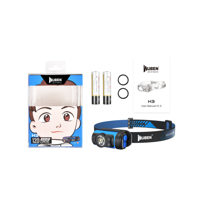 Ліхтар Wuben H3 Black Blue 