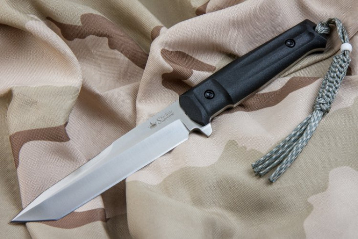 Ніж Kizlyar Supreme Aggressor сатин, сталь D2, Камо піхви 