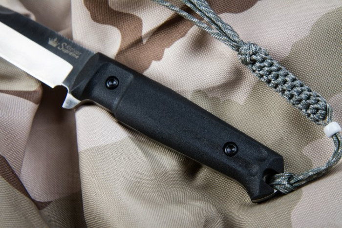 Ніж Kizlyar Supreme Aggressor сатин, сталь D2, Камо піхви 