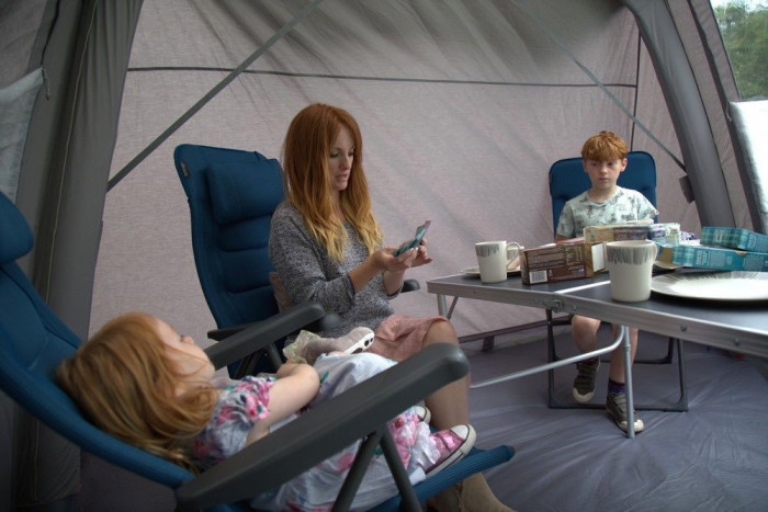 Стілець кемпінговий Vango Hyde DLX Chair Med Blue (CHQHYDE M18TI8) 