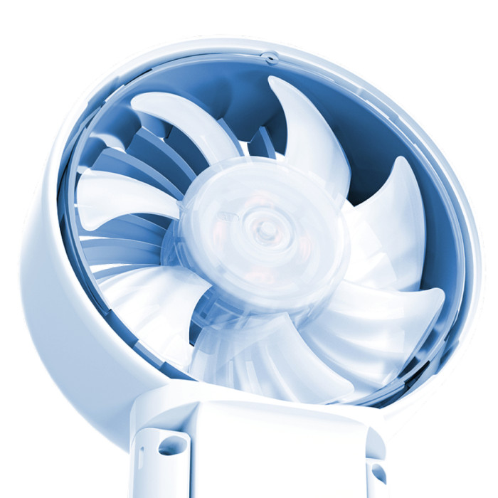 Портативний вентилятор Nitecore NEF03 Pro (LED-дисплей, 5 швидкостей, до 5.8 м/с), синій 