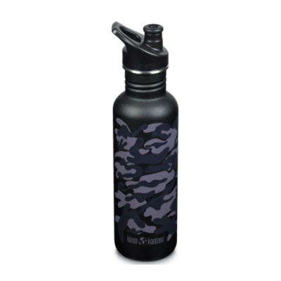 Спортивна пляшка для води Klean Kanteen Classic Sport Cap 800 мл-Чорна