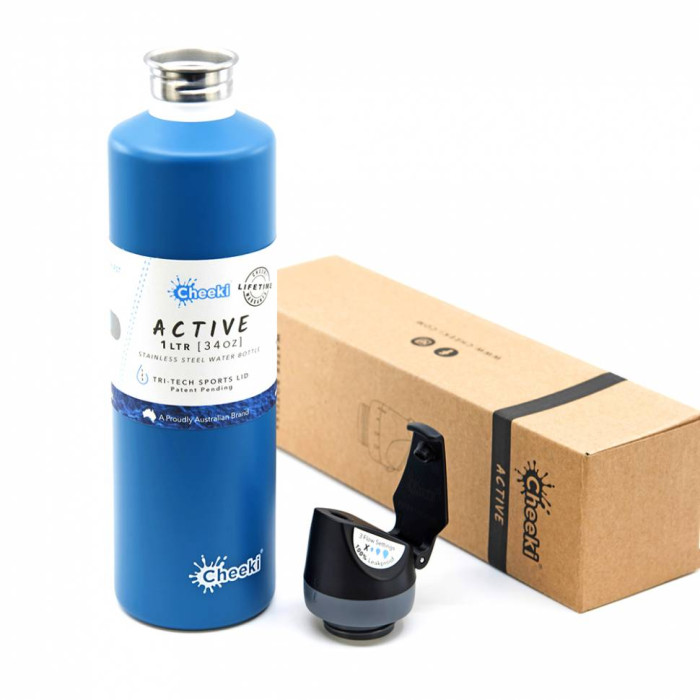 Спортивна пляшка для води Cheeki Single Wall Active Bottle 1 літр Topaz 