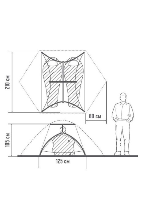 Намет Turbat SHANTA PRO 2, yellow /terracotta 