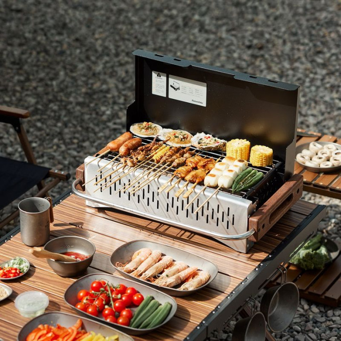 Гриль портативний для стільниці Naturehike CNK2300CJ010, чорний 