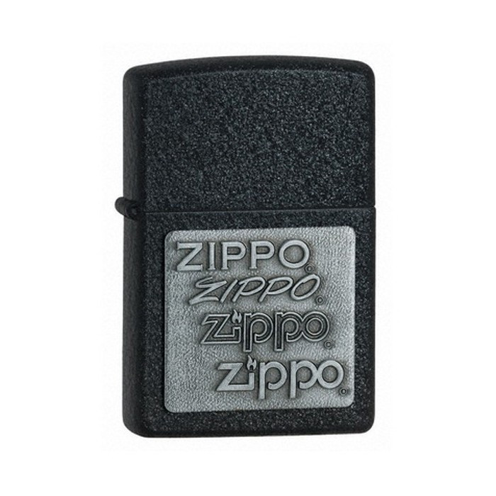 Запальничка Zippo PEWTER Emblem Black Crackle, 363 